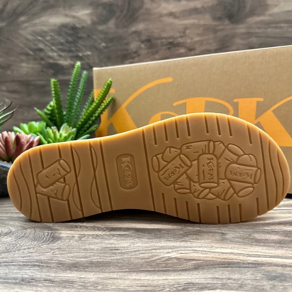 NIB Korks by Kork Ease Sawyer Slingback Strappy Flat Sandal Tan - Picture 9 of 13